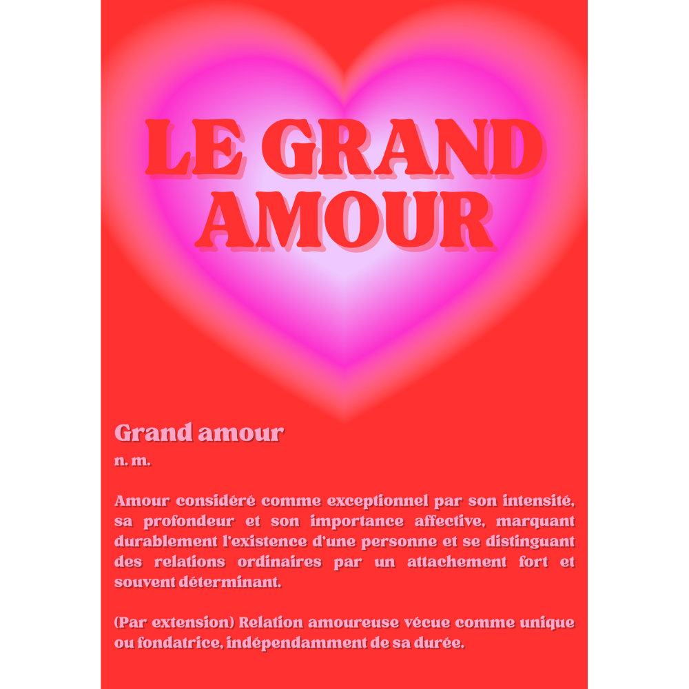 Affiche GRAND AMOUR