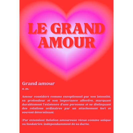 Affiche GRAND AMOUR