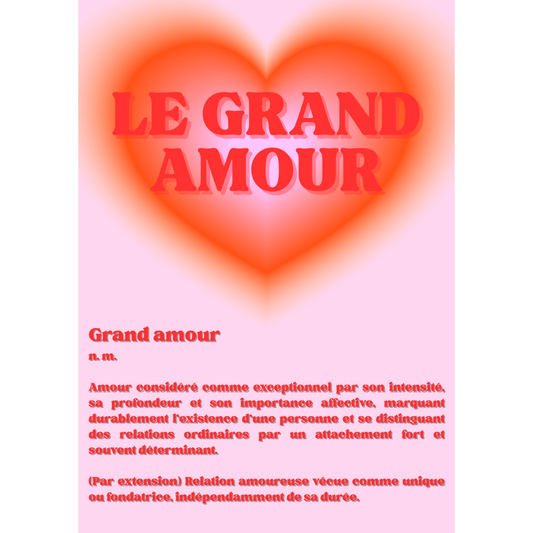 Affiche GRAND AMOUR